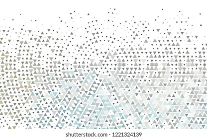 Light Black vector layout with lines, triangles. Triangles on abstract background with colorful gradient. Modern template for your landing page.