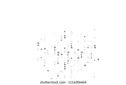 Light Black vector modern geometrical background. Abstract template. Geometric pattern in square style with gradient.
