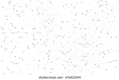 Light Black vector modern geometrical circle abstract background. Dotted texture template. Geometric pattern in halftone style with gradient. 