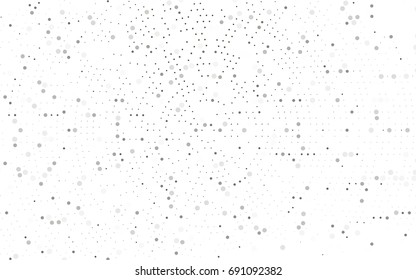 Light Black vector modern geometrical circle abstract background. Dotted texture template. Geometric pattern in halftone style with gradient. 