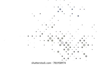 Light Black vector modern geometrical circle abstract background. Dotted texture template. Geometric pattern in halftone style with gradient. 