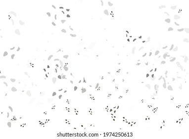 Light black vector pattern with chaotic shapes. Illustration with colorful gradient shapes in abstract style. Modern design for your business card.