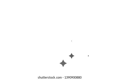 Light Black vector pattern with christmas stars. Stars on blurred abstract background with gradient. The template can be used as a background.