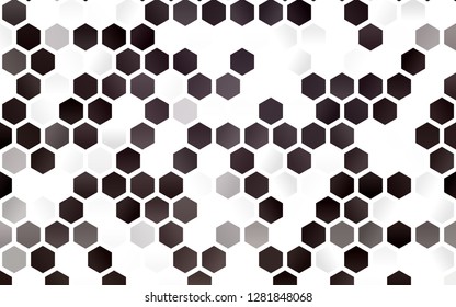 Light Black vector pattern with colorful hexagons. White background with colorful hexagons. Pattern can be used for landing pages.