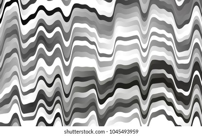 Light Black vector pattern with curved circles. A vague circumflex abstract illustration with gradient. Marble style for your business design.