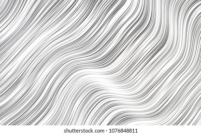 Light Black vector pattern with curved circles. Shining crooked illustration in marble style. New composition for your brand book.