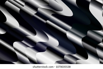 Light Black vector pattern with lamp shapes. Modern gradient abstract illustration with bandy lines. A completely new template for your business design.