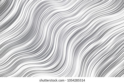 Light Black vector pattern with lava shapes. Shining illustration, which consist of blurred lines, circles. The elegant pattern for brand book.