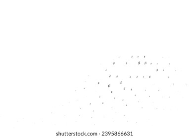 Light Black vector pattern with music elements. Isolated colorful music keys on abstract background. Template for fasion magazines.