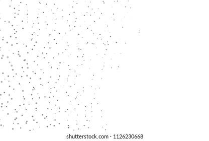 Light Black vector  pattern with spheres. Beautiful colored illustration with blurred circles in nature style. The pattern can be used for ads, leaflets of liquid.