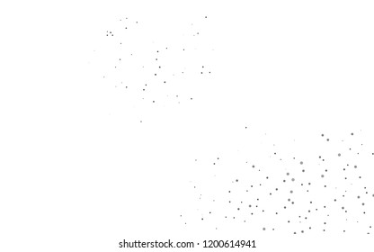 Light Black vector  pattern with spheres. Beautiful colored illustration with blurred circles in nature style. Pattern can be used as texture of water, rain drops.