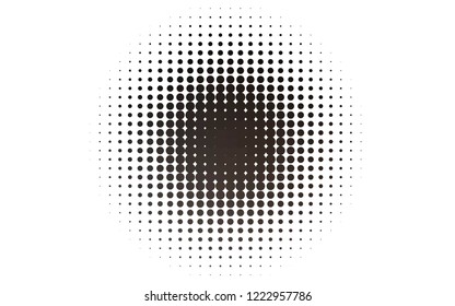 Light Black vector pattern with spheres. Beautiful colored illustration with blurred circles in nature style. Pattern for ads, leaflets.
