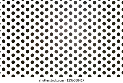 Light Black vector pattern with spheres. Blurred bubbles on abstract background with colorful gradient. Design for posters, banners.