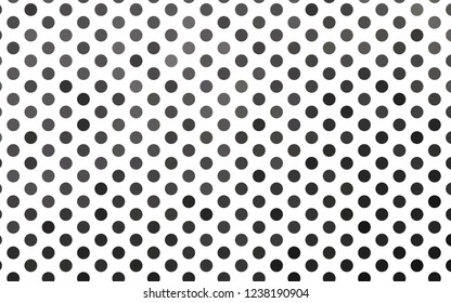 Light Black vector pattern with spheres. Blurred decorative design in abstract style with bubbles. Pattern of water, rain drops.