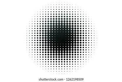 Light Black vector pattern with spheres. Blurred decorative design in abstract style with bubbles. Pattern for beautiful websites.