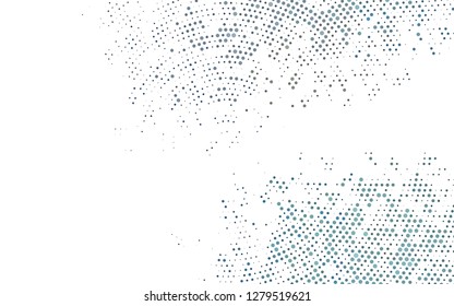 Light Black vector pattern with spheres. Illustration with set of shining colorful abstract circles. Pattern for ads, leaflets.