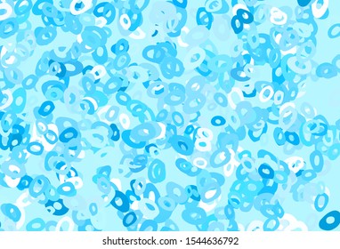 Light Black vector pattern with spheres. Blurred bubbles on abstract background with colorful gradient. Pattern for ads, leaflets.