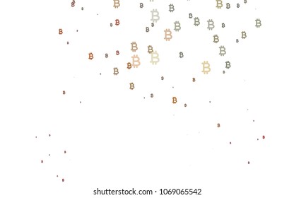 Light Black vector pattern with symbols of Bitcoins. Blurred design in simple style with symbols of Bitcoins. The pattern can be used for ad, booklets, leaflets of banks.