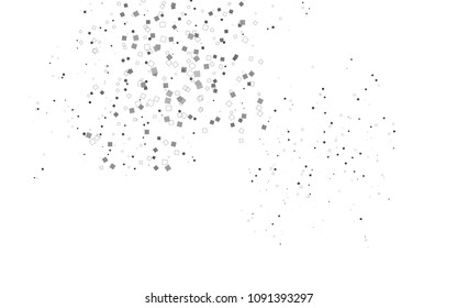 Light Black vector polygonal illustration, which consist of rectangles. Rectangular pattern for your business design. Geometric background in Origami style with gradient. 