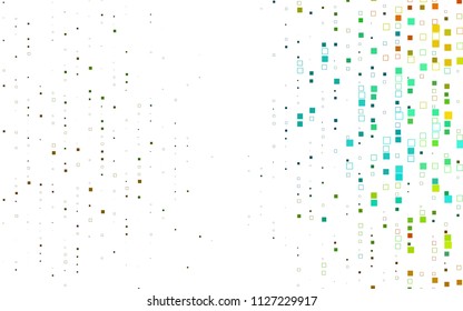 Light Black vector polygonal illustration consisting of rectangles. Rectangular design for your business. Creative geometric background in origami style with gradient.