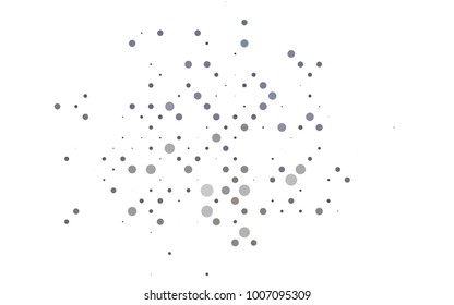 Light Black vector red banner with set of circles, dots. Donuts Background. Creative Design Template. Technological halftone illustration.