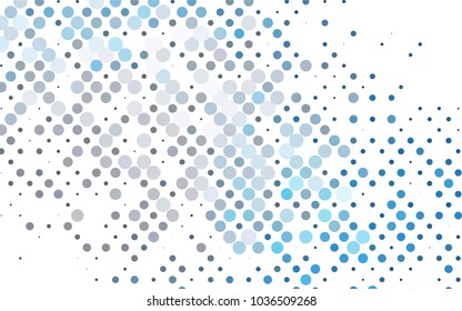 Light Black vector red banner with set of circles, dots. Donuts Background. Creative Design Template. Technological halftone illustration.