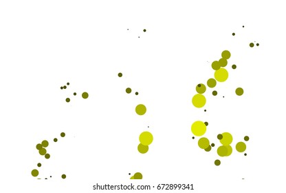 Light Black vector red banner with set of circles, dots. Donuts Background. Creative Design Template. Technological halftone illustration.