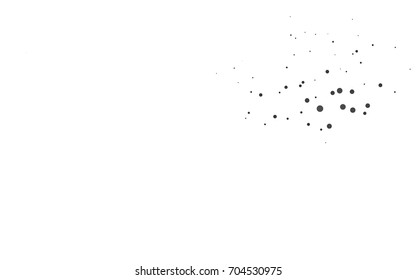 Light Black vector red banner with set of circles, dots. Donuts Background. Creative Design Template. Technological halftone illustration.