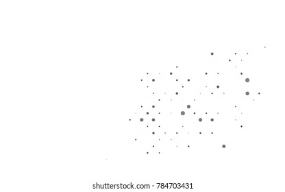 Light Black vector red banner with set of circles, dots. Donuts Background. Creative Design Template. Technological halftone illustration.