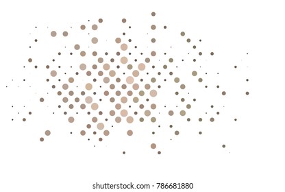 Light Black vector red banner with set of circles, dots. Donuts Background. Creative Design Template. Technological halftone illustration.