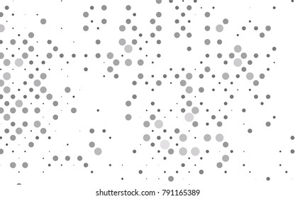 Light Black vector red banner with set of circles, dots. Donuts Background. Creative Design Template. Technological halftone illustration.