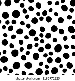 Light Black vector seamless cover with circles. Glitter abstract illustration with blurred drops of rain. Pattern for design of window blinds, curtains.