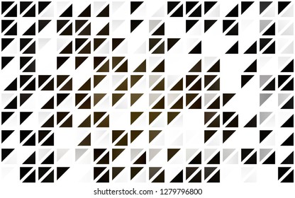 Light Black vector seamless cover in polygonal style. Abstract gradient illustration with triangles. Template for business cards, websites.