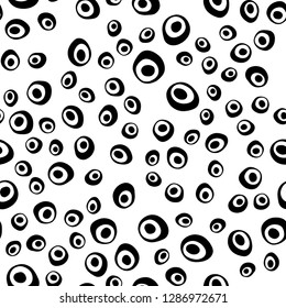 Light Black vector seamless cover with circles. Abstract illustration with colored bubbles in nature style. Trendy design for wallpaper, fabric makers.