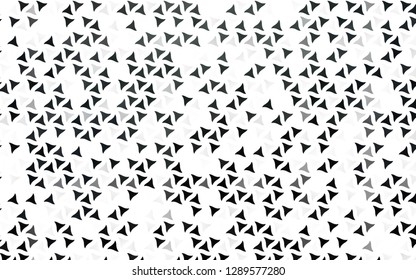 Light Black vector seamless cover in polygonal style. Decorative design in abstract style with triangles. Pattern for design of fabric, wallpapers.