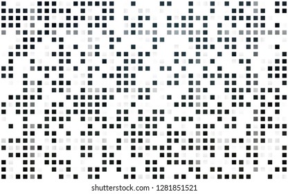 Light Black vector seamless layout with lines, rectangles. Glitter abstract illustration with rectangular shapes. Template for business cards, websites.