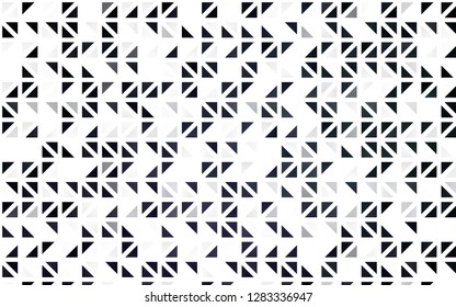 Light Black vector seamless layout with lines, triangles. Abstract gradient illustration with triangles. Pattern for design of fabric, wallpapers.