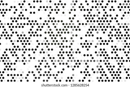 Light Black vector seamless pattern with colorful hexagons. Glitter abstract illustration in hexagonal style. Template for business cards, websites.