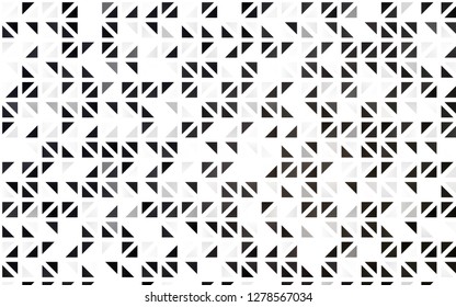 Light Black vector seamless template with crystals, triangles. Modern abstract illustration with colorful triangles. Pattern for trendy fabric, wallpapers.