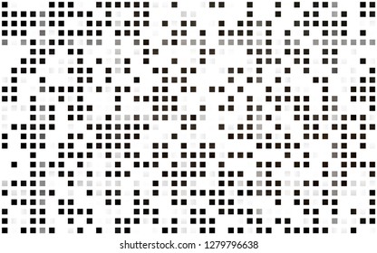 Light Black vector seamless template with crystals, rectangles. Abstract gradient illustration with rectangles. Trendy design for wallpaper, fabric makers.