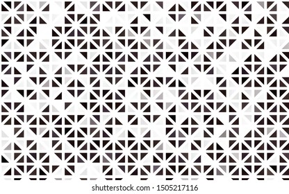 Light Black vector seamless template with crystals, triangles. Decorative design in abstract style with triangles. Template for business cards, websites.