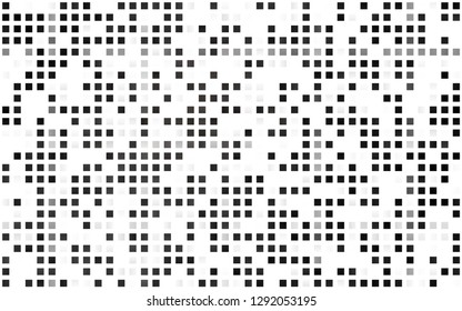 Light Black vector seamless texture in rectangular style. Decorative design in abstract style with rectangles. Pattern for trendy fabric, wallpapers.
