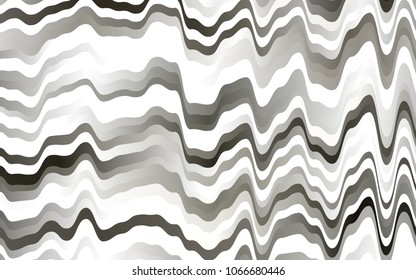 Light Black vector template with bubble shapes. Modern gradient abstract illustration with bandy lines. New composition for your brand book.