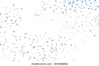Light Black vector  template with circles. Blurred bubbles on abstract background with colorful gradient. Pattern can be used as texture of water, rain drops.