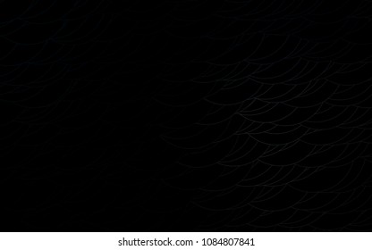 Light Black vector  template with circles. Blurred decorative design in abstract style with bubbles. The pattern can be used for aqua ad, booklets.