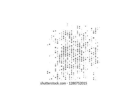 Light Black vector template with circles. Blurred bubbles on abstract background with colorful gradient. Pattern for ads, leaflets.