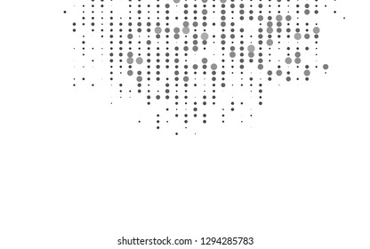 Light Black vector template with circles. Glitter abstract illustration with blurred drops of rain. Pattern for beautiful websites.