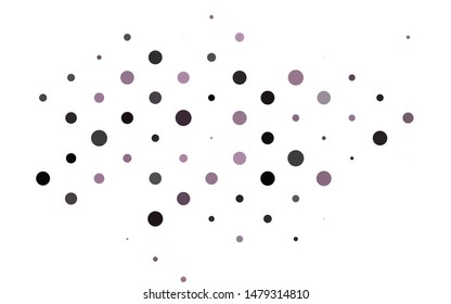 Light Black vector template with circles. Blurred decorative design in abstract style with bubbles. Template for your brand book.