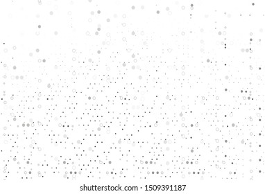 Light Black vector template with circles. Abstract illustration with colored bubbles in nature style. Template for your brand book.