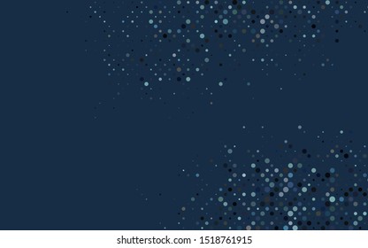 Light Black vector template with circles. Blurred bubbles on abstract background with colorful gradient. Design for business adverts.